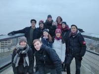 Ms YIU Sze Hang Justina (second row, middle) and her groupmates met during the Intro Day of Aarhus University